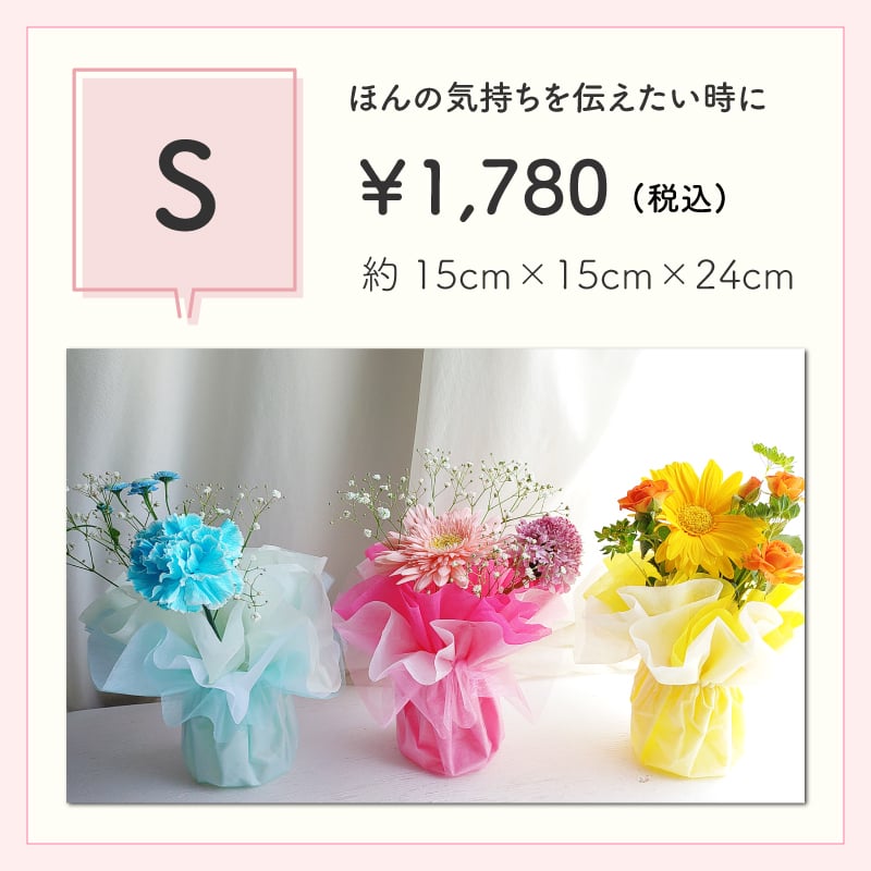 【花瓶いらずのミニブーケ】【選べる3色】【Sサイズ】【クール便】そのまま飾れる 到着日指定可 最短翌日お届け スタンドブーケ スタンディングブーケ | 敬老の日 誕生日 結婚祝い 出産祝い 還暦祝い 退職祝い 結婚記念日 引っ越し祝い 新築祝い 産休祝い 開業・開店祝い 記念日 開店祝い 周年祝い ペットのお悔やみ お悔やみ