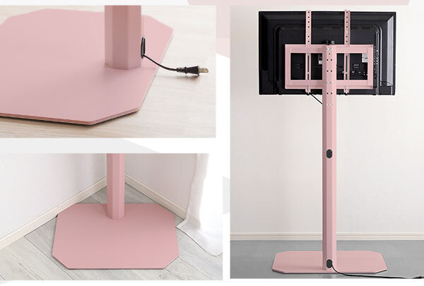 テレビ台 テレビボード 大人かわいいインテリア 八角テレビスタンドハイタイプ専用 ハードディスクホルダーセット 【Rosalie-ロザリー-】 新生活