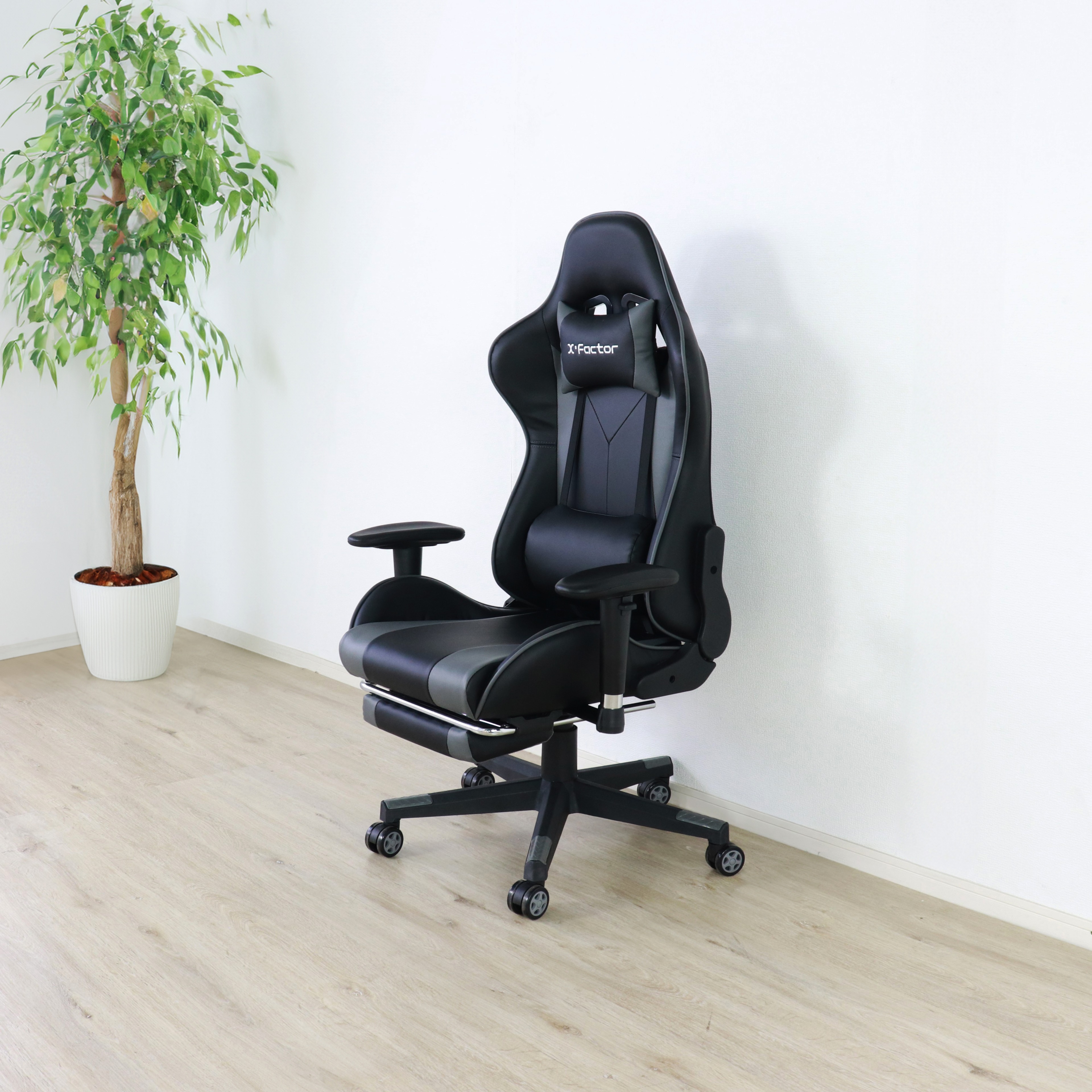 ゲーミングチェア 高さ調節 フットレスト付き グレー・ホワイト・オレンジ W70xD65xH123-133cm座面高44-54cm デスクチェア オフィスチェア パソコンチェア フットレスト グレイ ホワイト オレンジ おしゃれ 新生活