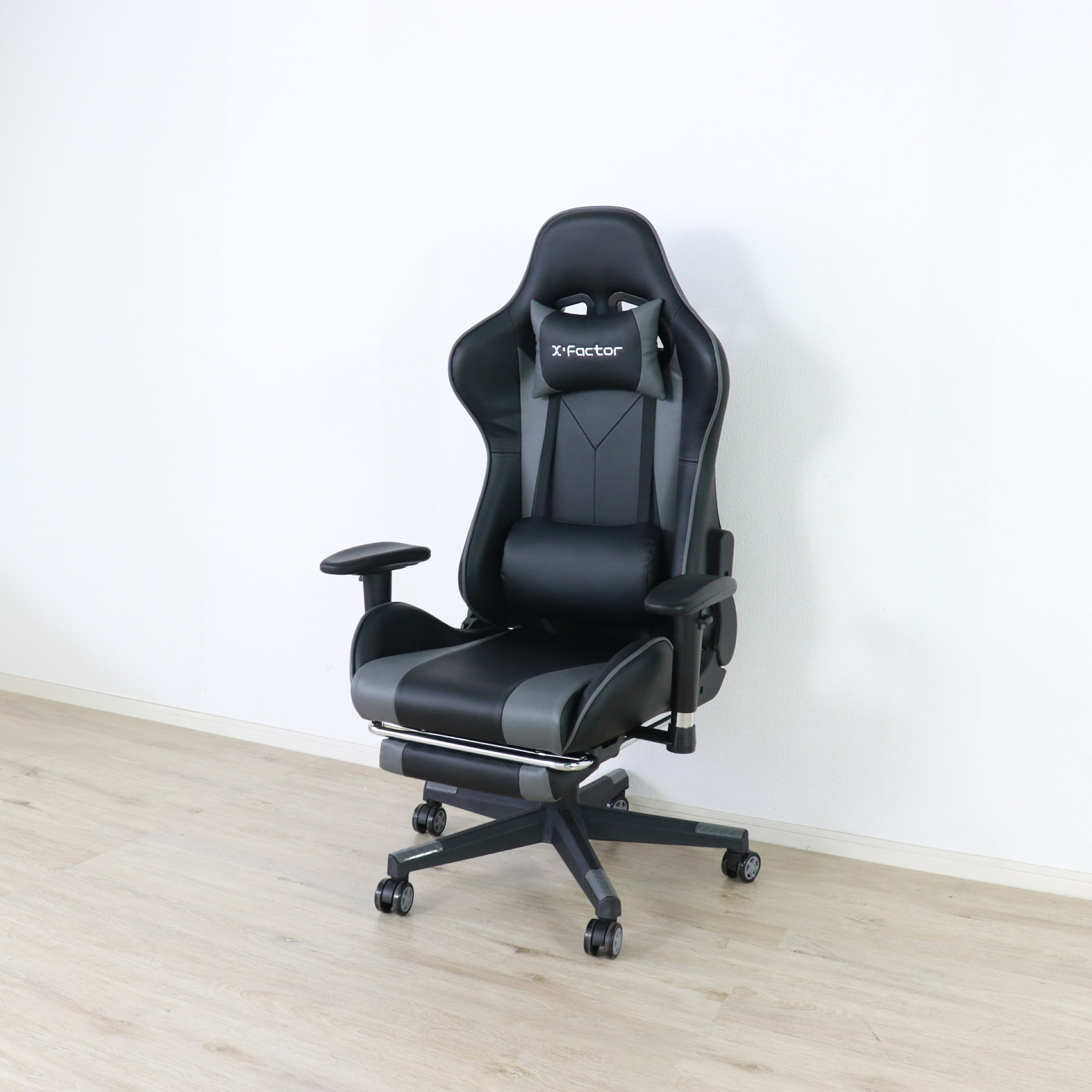 ゲーミングチェア 高さ調節 フットレスト付き グレー・ホワイト・オレンジ W70xD65xH123-133cm座面高44-54cm デスクチェア オフィスチェア パソコンチェア フットレスト グレイ ホワイト オレンジ おしゃれ 新生活