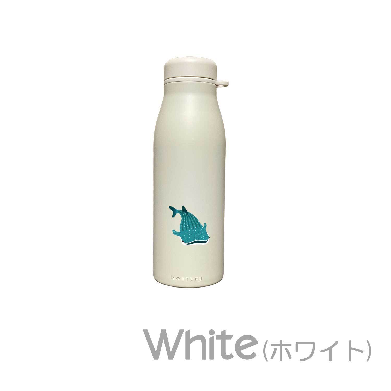 ジンベエザメ ショルダー ステンレスボトル 500ml 保温 保冷 ステンレス 真空 断熱 二重構造 水筒 マイボトル カラビナ ベルト ストラップ オリジナル ジンベイザメ サメ 魚 海