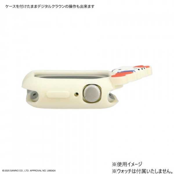 Apple Watch カバー 41mm 40mm シリコン ケース サンリオ キャラクターズ ハローキティ アップルウォッチ プロテクター 傷防止 耐衝撃 保護ケース おしゃれ かわいい レディース 大人 サンリオ正規ライセンス品