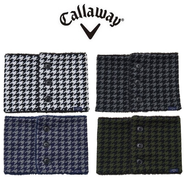キャロウェイ ゴルフ メンズ 千鳥柄ネックウォーマー (MENS) 2025年発売 Callaway Golf C25298101 お誕生日祝い お祝い 記念品 お父さん 父の日 彼氏 男性 30代 40代 50代 60代 還暦祝い 敬老の日 人気プレゼント プレゼント