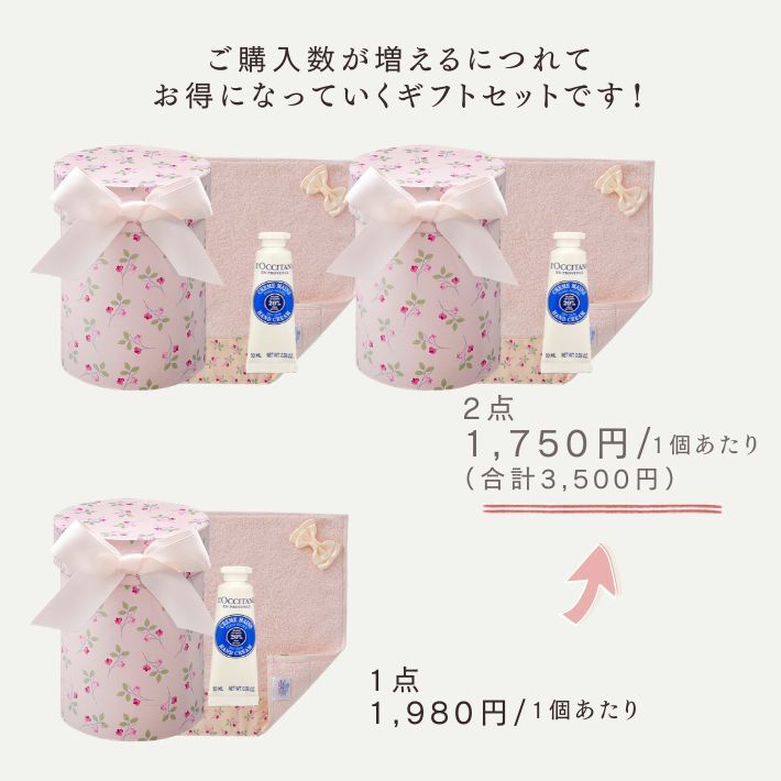 ロクシタン ハンドクリーム ギフト 女性 誕生日プレゼント 人気 プチギフト 選べる ミニ 10ml 日本製 タオルハンカチ 今治 セットでお得! 可愛い おしゃれ ギフトセット 彼女 女友達 妻 お礼 送別 お返し 贈り物 ハンドケア ラッピング済 送料無料 心ほどける、香りと手触りのご褒美。「いつもありがとう」を、贅沢な潤いにのせて
