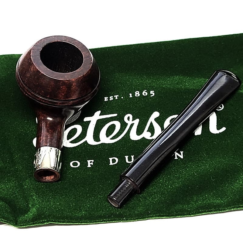 パイプ ピーターソン アラン 411 フィッシュテール スムース パイプ本体 喫煙具 ブラウン ニッケルリング ファセット Peterson アイルランド おしゃれ かっこいい たばこ メンズ 高級 ギフト プレゼント