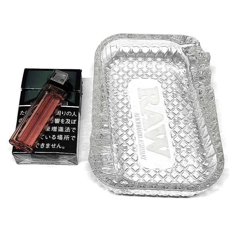 RAW 卓上灰皿 ヘリテージ ガラスアシュトレー おしゃれ 灰皿 インテリア 雑貨 Heritage Glass かっこいい ギフト 喫煙具 メンズ 高級 プレゼント