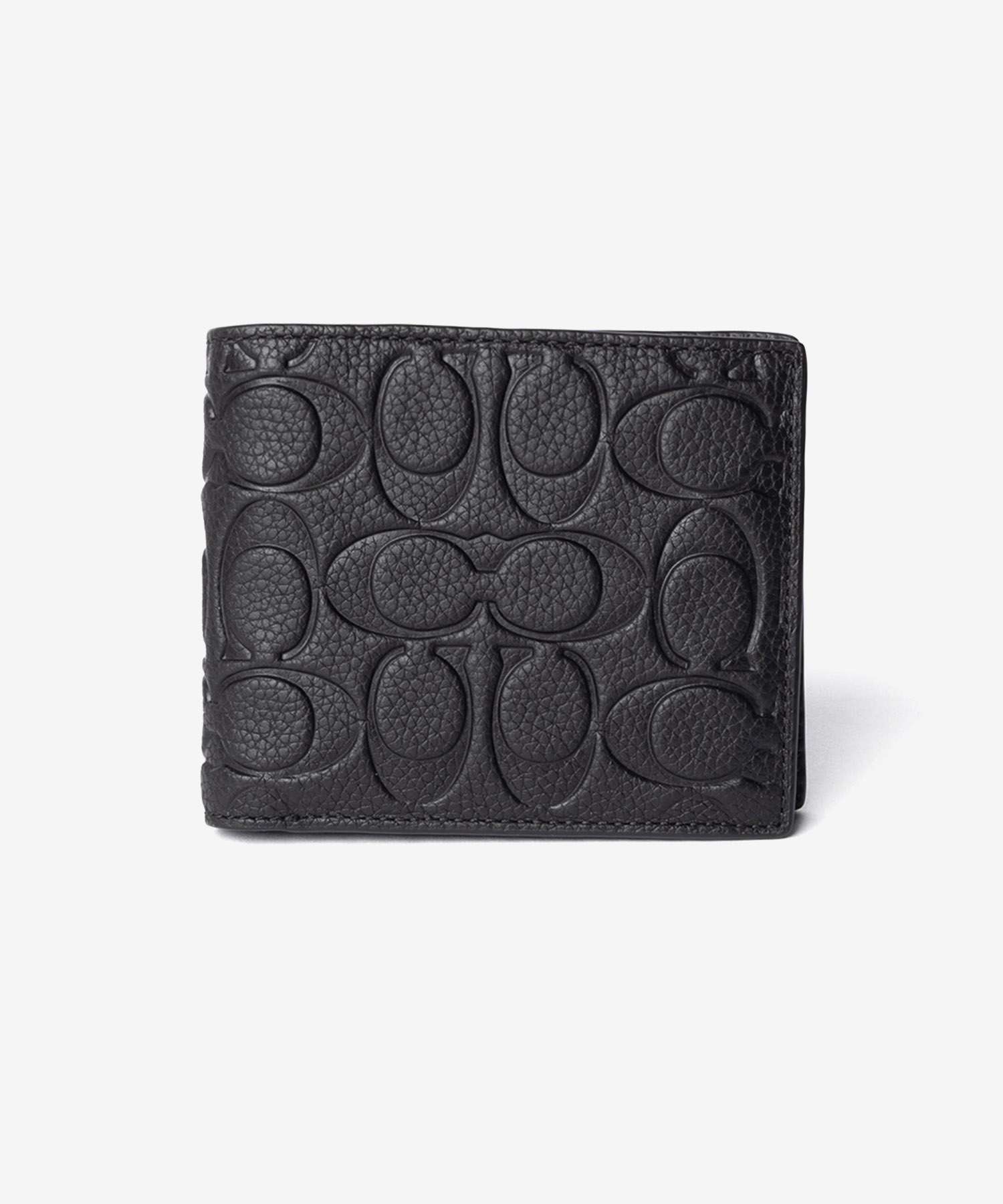 コーチ COACH 3-IN-1 WALLET C1231 シグネチャー 二つ折り財布 メンズ 財布