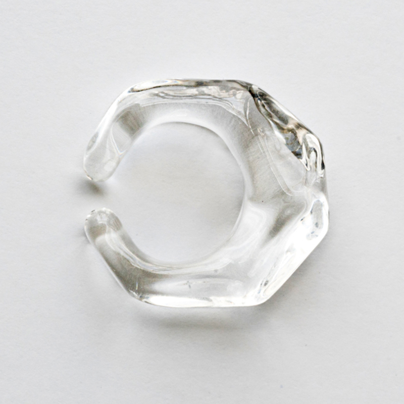 正規販売【HARIO】ハリオ イヤーカフ リフレクション HAA-RF-EC ガラス 耐熱ガラス イヤカフ 女性 レディース アクセサリー おしゃれ 上品 母の日 カジュアル フォーマル 誕生日