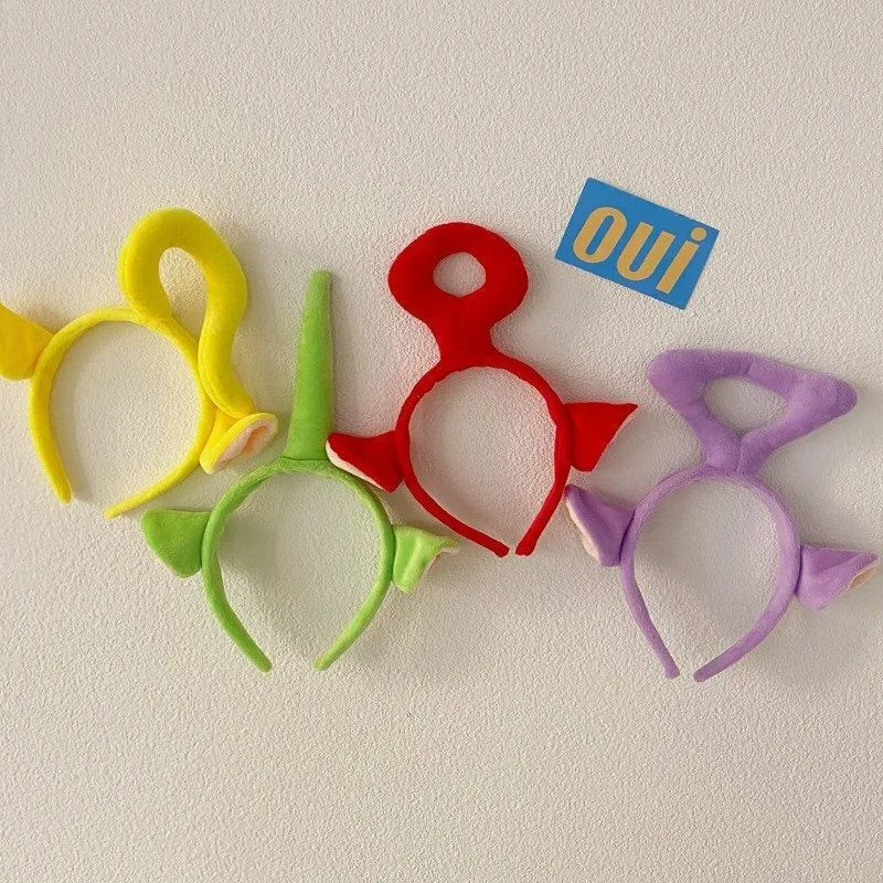 当日発送可能 テレタビーズ カチューシャ 4点セット コスプレ ヘアバンド ヘッドアクセサリー おもしろい かわいい 仮装 男女兼用 クリスマス ハロウィン パーティー