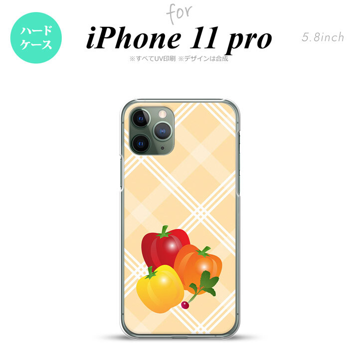 iPhone11Pro iPhone11 Pro スマホケース ハードケース ベジタブル パプリカ オレンジ メンズ レディース nk-i11p-668