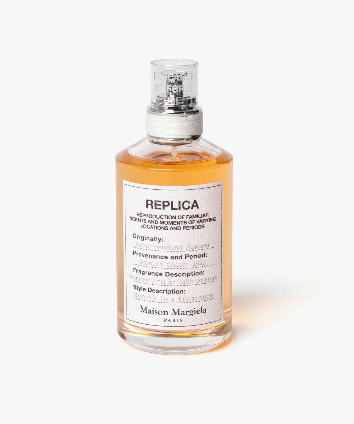 メゾン マルジェラ MAISON MARGIELA NEVER ENDING SUMMER ネバーエンディング サマー REPLICA レプリカ オードトワレ 100mL ユニセックス フレグランス