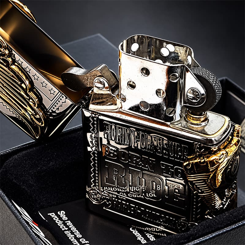 ジッポ ライター ハーレー ダビッドソン ZIPPO ブラック チタン加工 かっこいい 3面大型メタル イーグル HARLEY-DAVIDSON 日本国内限定モデル ジッポー ギフト