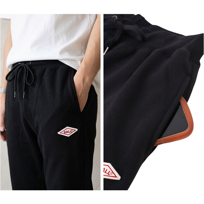 BALL パンツ ボール 64539 通販 ストレッチパンツ 長ズボン ロングパンツ メンズ 起毛 おしゃれ シンプル 無地 ストレッチ天竺 伸縮 らくちん カジュアル アウトドア スポーツ ブランド ボトムス 男性 紳士 メンズファッション