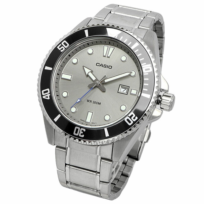 CASIO 腕時計 時計 ウォッチ カシオ スタンダード アナログ スポーツ 20気圧防水 MDV-107D-8AV メンズ グレー メタルバンド 海外モデル [並行輸入品]