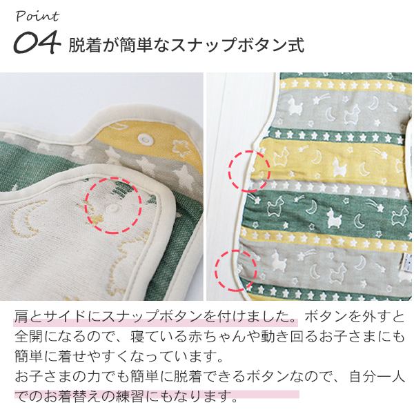 【ギフトセット】Rody nino nino ふんわりやわらか6重ガーゼケット＆スリーパー2点セット (ギフトボックス付き) | ロディ 日本製 ガーゼ 綿100% おくるみ お昼寝 お昼寝ケット ひざ掛け 出産祝い プレゼント 出産ギフト ベビー ガーゼケット