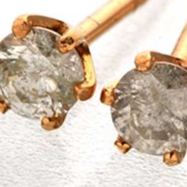 ダイヤモンドピアス K18PG 0.1ct スタッドピアス レディース 18金 ピンクゴールド シンプル 一粒ダイヤ 華奢 ジュエリー アクセサリー プレゼント ギフト