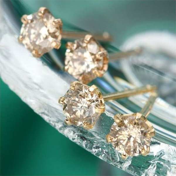 ダイヤモンドピアス 0.2ct K18 ピンクゴールド 1粒ダイヤ ピアス レディース シンプル 18金 18K ジュエリー アクセサリー ギフト プレゼント 贈り物 記念日 誕生日