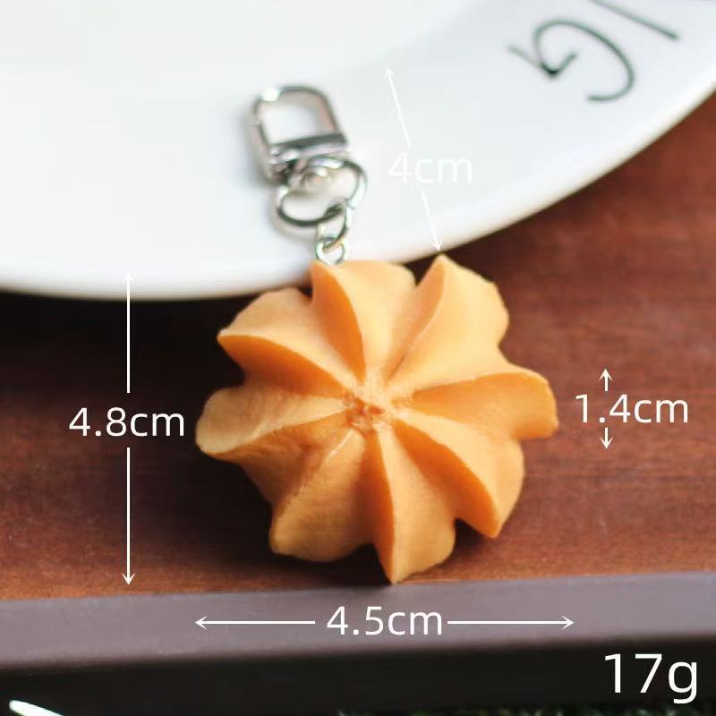 選べる2点セット クッキー キーホルダー 食品サンプル風 焼き菓子 モチーフ バッグチャーム キーチャーム かわいい おしゃれ ミニチュア プレゼント