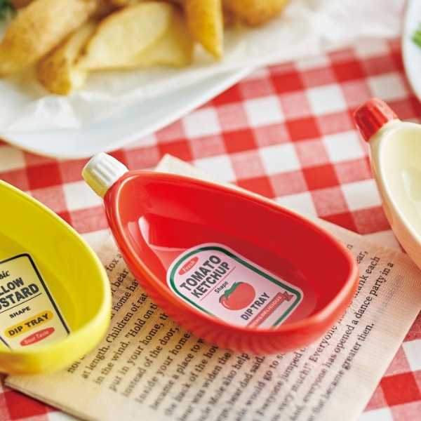 ディップトレイ ケチャップ 磁器製 小皿 調味料入れ パーティー キッチン雑貨 おしゃれ インテリア 小物入れ ギフト プレゼント P24-0891 セトクラフト