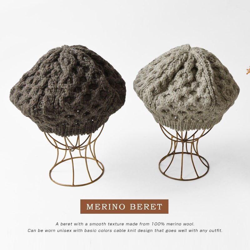 【HIGHLAND2000 ハイランド2000】MERINO BERET / メリノウール ベレー帽  (9600)レディース メンズ ユニセックス 秋 冬 帽子 ニット帽 暖かい 防寒 手洗いOK 正規品 ナチュラル カジュアル おしゃれ 大人可愛い 30代 40代 50代 母の日 クリスマス ギフト プレゼント