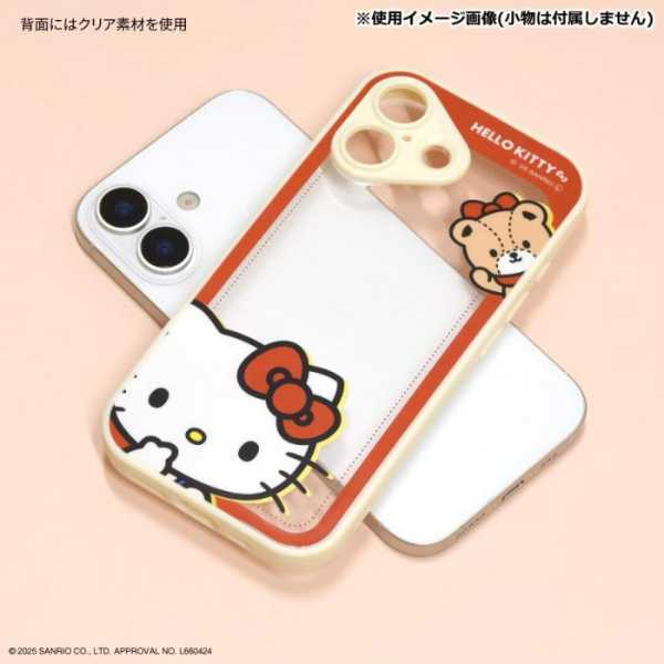 iPhone17 ケース ハローキティ サンリオ IIIIfit プランプフレーム 耐衝撃 ハイブリッド カバー ストラップホール付 キャラクター スマホケース おしゃれ かわいい キティちゃん KT SANG-579KT サンリオ正規ライセンス品