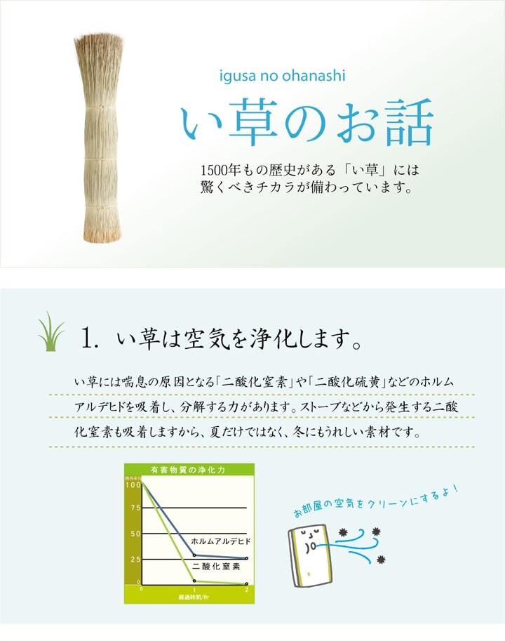 夏ラグ 夏用カーペット い草ラグカーペット かわいい花柄 『NSフレグランス』 約191×250cm （裏面:滑りにくい加工）