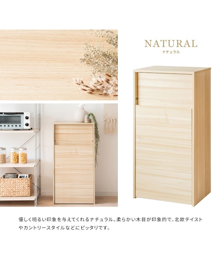 ゴミ箱 ダストボックス キャスター付き 45L 北欧 シンプル モダン 大容量 フタ付き プッシュ扉式 ごみ箱 DB-F1100 Helios ヘリオス スリム 奥浅 薄型 縦型 木製 木目調 人気 おすすめ おしゃれ ランキング キッチン 収納 棚