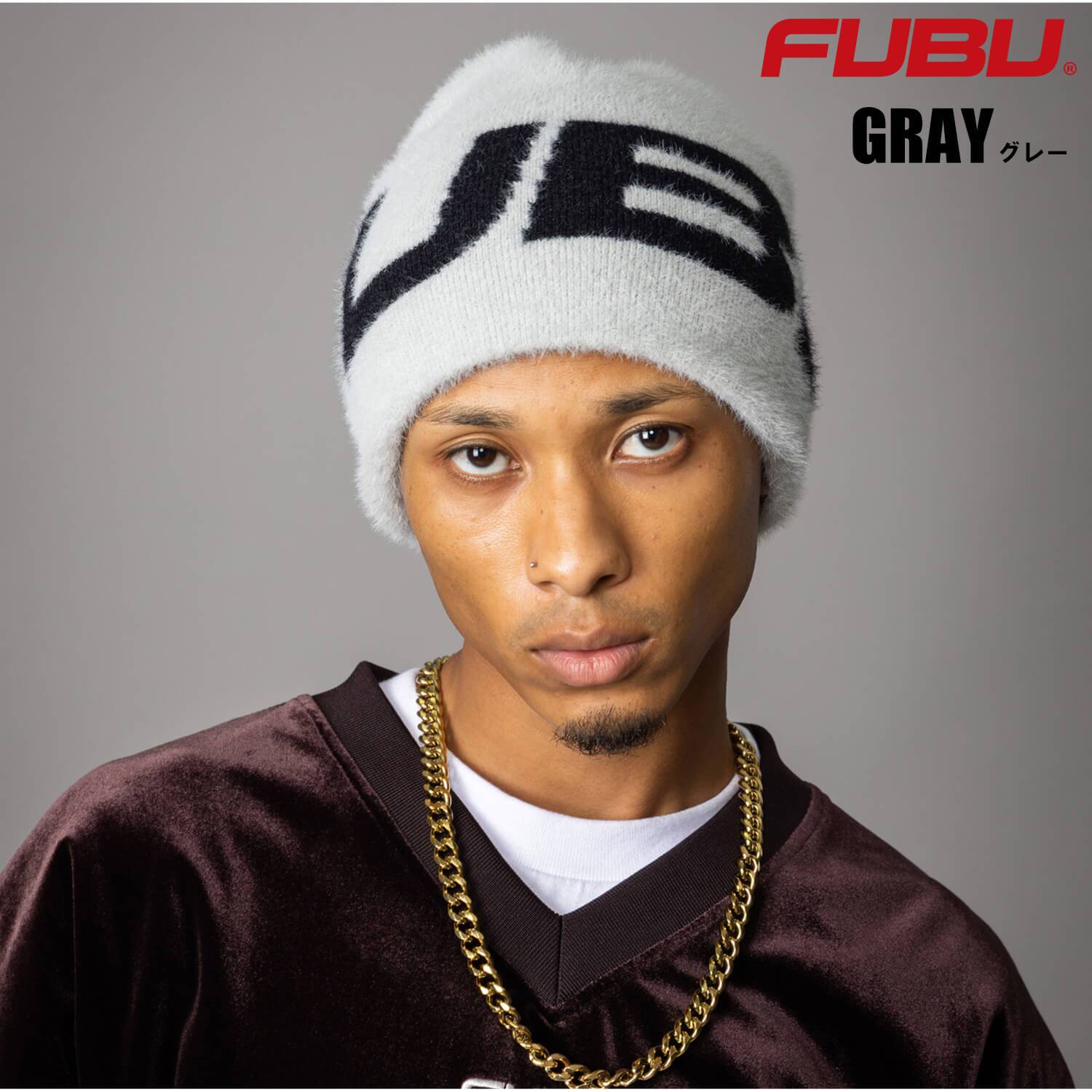 FUBU フブ ニットキャップ メンズ シャギー ビーニー ニット帽 防寒 アクリル ブランド ギフト プレゼント ヒップホップ ダンス レディース ユニセックス 秋冬 fam-62901 2026FW karlas