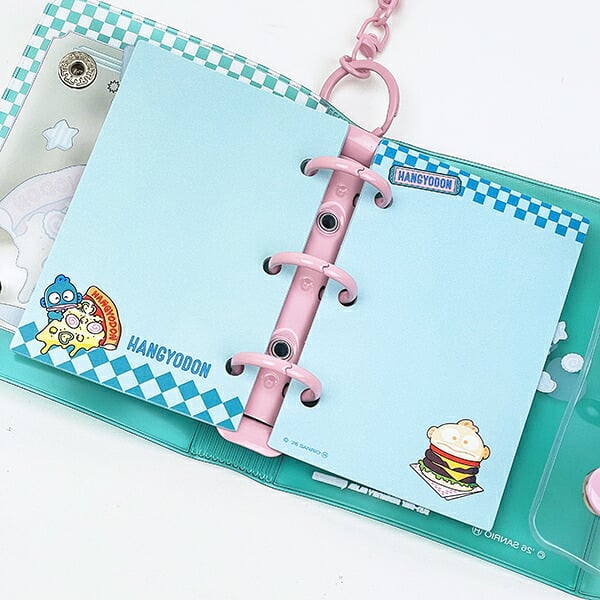 サンリオ ハンギョドン ミニシールバインダーチャーム キーホルダー 文具 Sanrio