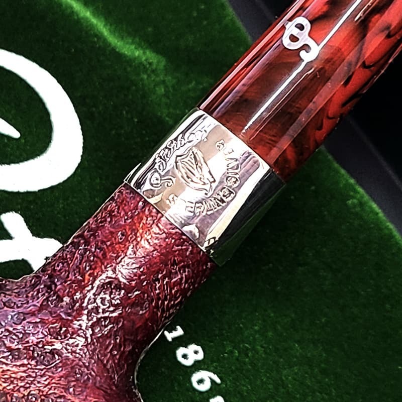 ピーターソン パイプ アイリッシュハープ 701 フィッシュテール シルバーマウント サンドブラスト Peterson スターリングシルバー 高級 タンカード パイプ本体 ブラウン おしゃれ アイルランド かっこいい 喫煙具 メンズ ギフト プレゼント