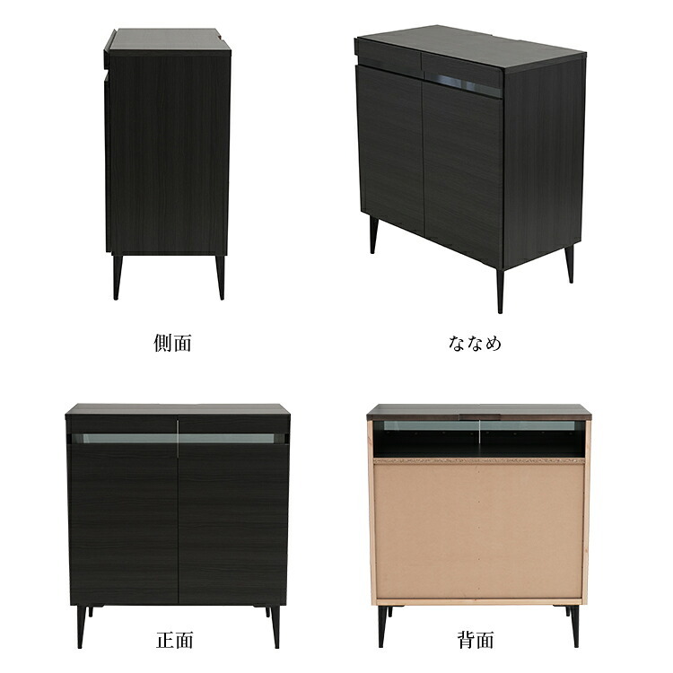 テレビ台 テレビボード 単品 国産 キャビネット noir ノワール 幅80cm 新生活