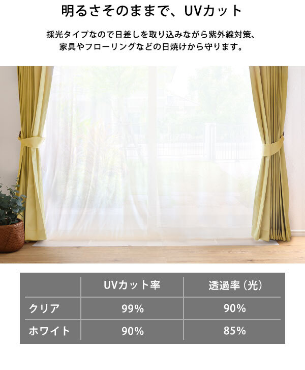 カーテン 窓まわり 断熱 100×225cm 2枚 採光 防カビ 抗菌 防寒 冷気を防ぐ 暖房 透明 冷房 窓 冷気遮断 冷暖房効率UP 省エネ UVカット 無地 節電 シンプル ホワイト クリア 新生活