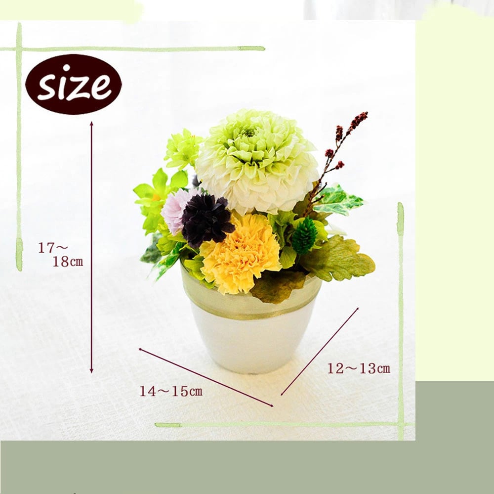 お供え　プリザーブドフラワー　【Osonae_Yu】お供え花 花 プリザーブド お供え プリザーブドフラワー お悔み ご仏前に プリザ ブリザード お供 お水が要らない 長く飾れる花 土日発送 p お花