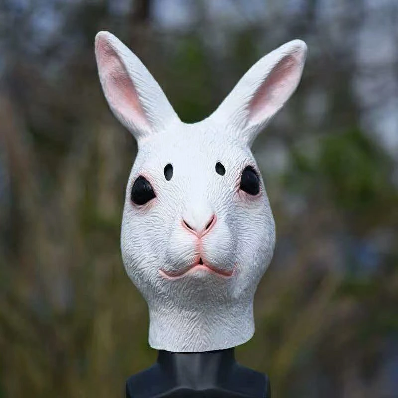 うさぎマスク うさぎ お面 ウサギ 仮面 マスク ハロウィン コスプレ 仮装 動物 アニマルマスク かぶりもの 被り物 大人用 フリーサイズ パーティー イベント 学園祭 文化祭 撮影 小道具