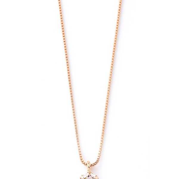 ダイヤモンド ネックレス K18 ピンクゴールド 0.1ct 一粒 ダイヤネックレス 6本爪 シンプル ペンダント レディース アクセサリー ジュエリー 誕生石 4月 ギフト プレゼント 贈り物 記念日 誕生日