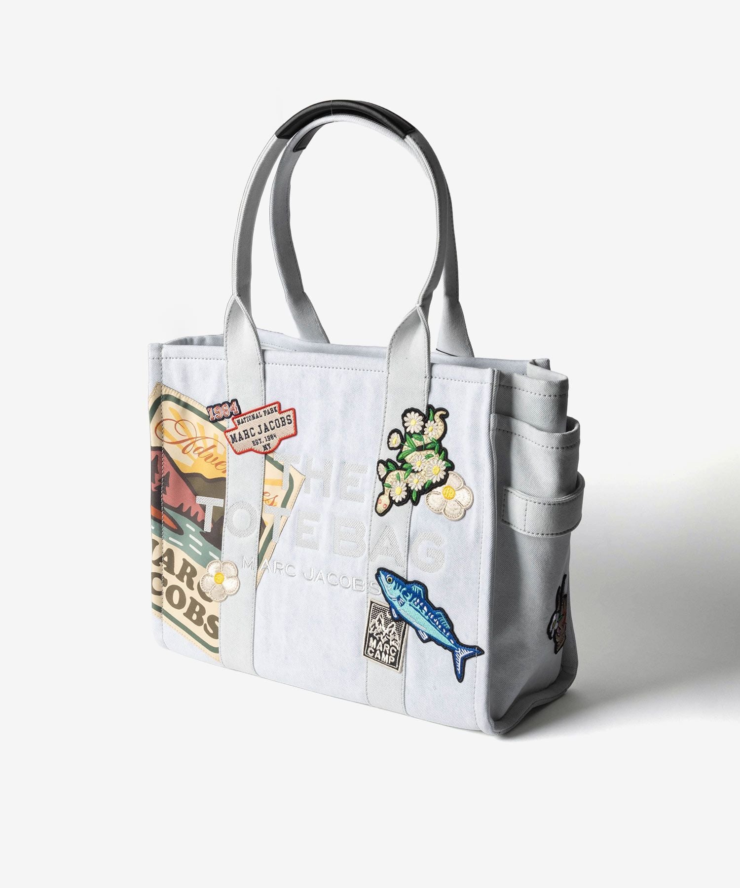 マークジェイコブス MARC JACOBS THE CAMP PATCHWORK DENIM LARGE TOTE BAG ザ キャンプ パッチワーク デニム ラージ トート バッグ 2P6HTT007H02 レディース バッグ