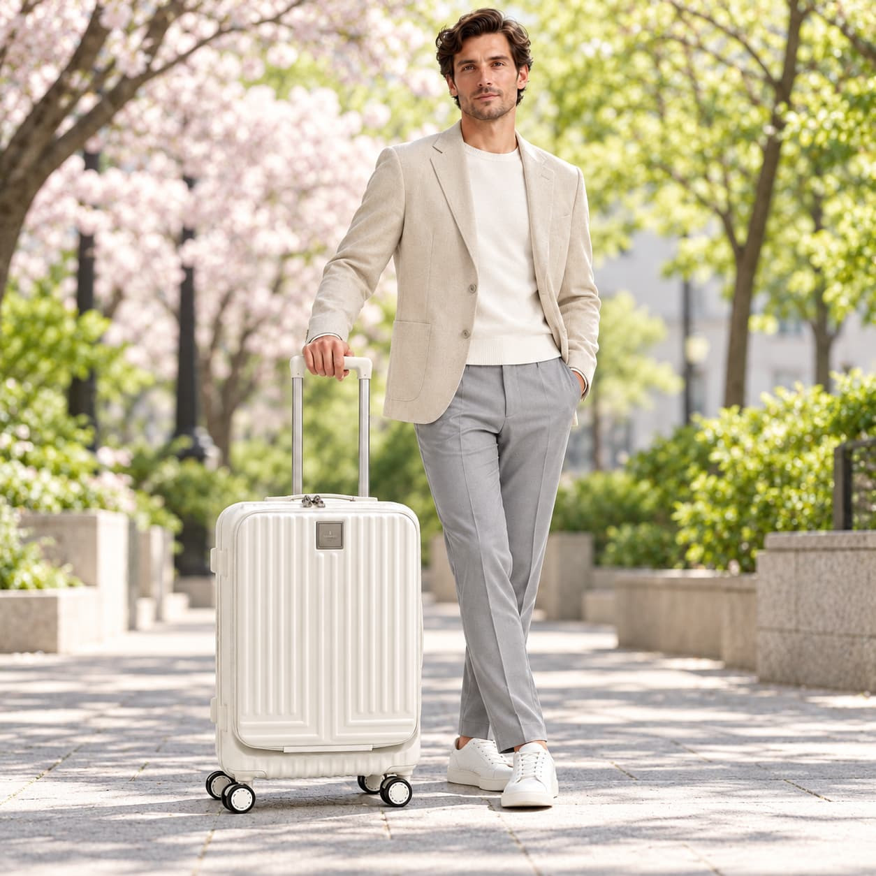 LANVINenBlue ランバンオンブルー ヴィラージュ キャリーケース  36L スーツケース メンズ 宿泊 出張