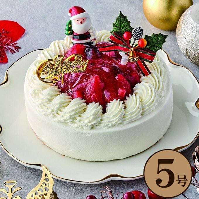 【予約受付中】クリスマスケーキ 苺と木の実のショートケーキ 5号 15cmクリスマス2025(x21004)