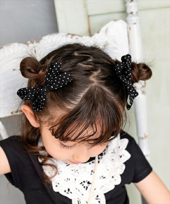 ヘアクリップ リボン かわいい 通販 Rora ドッティ 2個セット ヘアアクセサリー 髪飾り キッズ 子ども こども 女の子 ママ 姉妹 お揃い フォーマル カジュアル 卒園式 入学式 発表会 結婚式 可愛い おしゃれ 上品 キッズファッション
