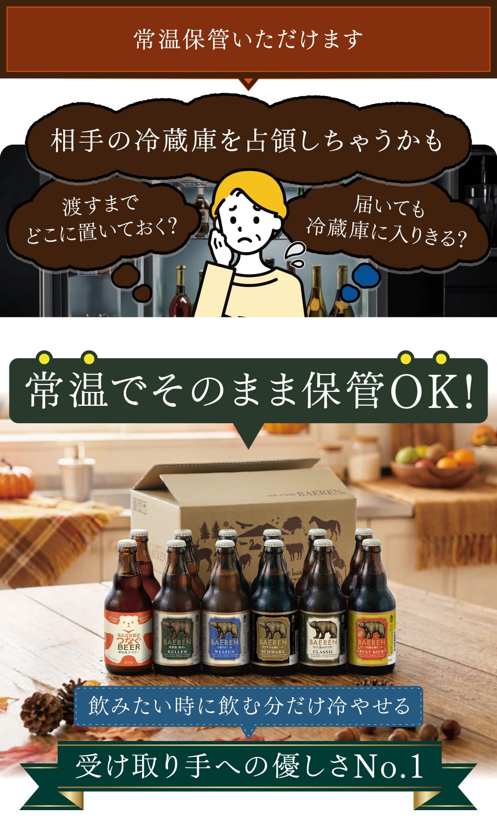 秋ギフト ビール ギフト プレゼント クラフトビール 飲み比べ セット ベアレン 6本 送料無料 岩手 地ビール 世界一受賞 常温保存 詰め合わせ 誕生日 お酒 御礼 内祝 瓶ビール