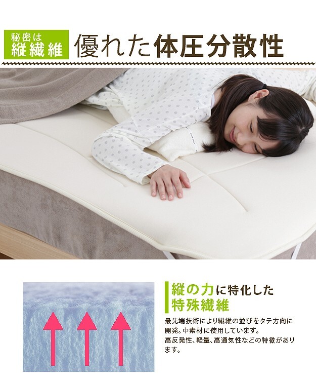 寝心地復活 ふかふか敷きパッド コンフォートプラス セミシングル 80×200cm 敷きパッド 日本製 新生活
