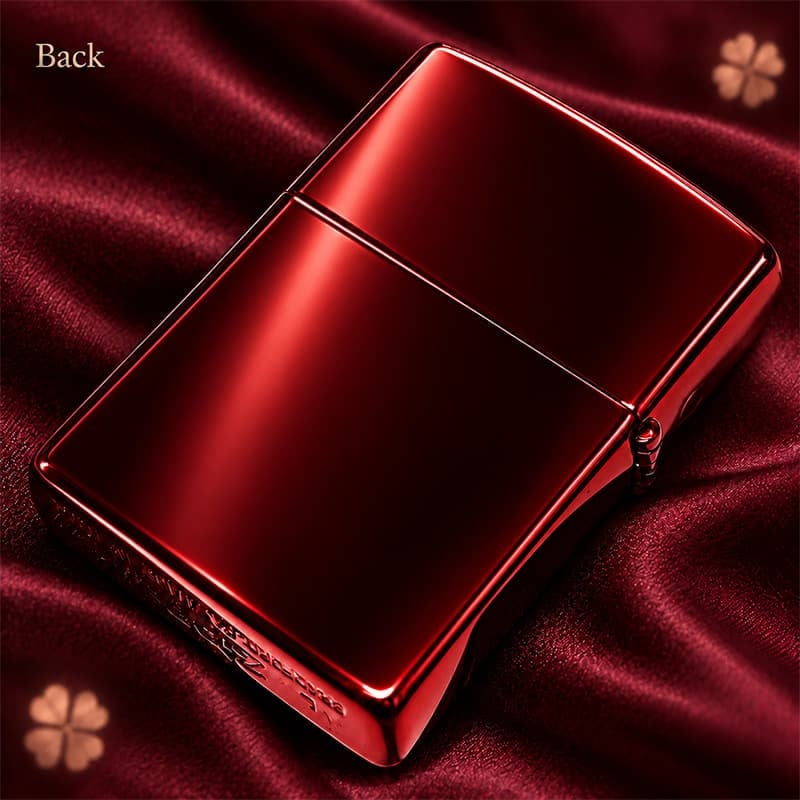 ZIPPO ライター ねこ キャット ジッポ 猫 クローバー ロゴ 四つ葉 かわいい おしゃれ ジッポー レッド 赤 ネコ 可愛い 女性 レディース メンズ ギフト プレゼント