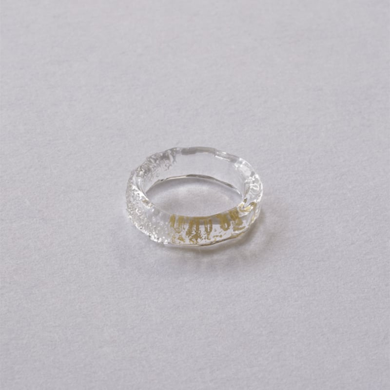 正規販売【HARIO】ハリオ リング スリー 指輪 HAA-THH-001R ガラス ゴールド 金箔 女性 レディース アクセサリー おしゃれ 上品 母の日 カジュアル フォーマル 誕生日 ジュエリー