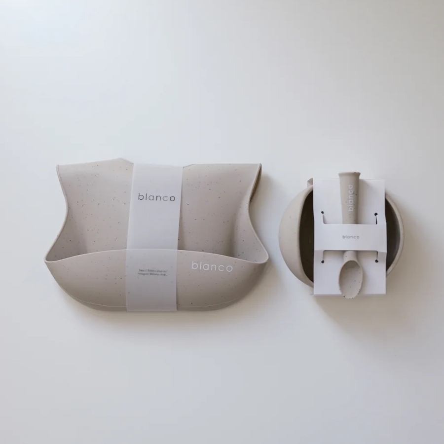 blanco ブランコ gift bowl set  吸盤付きベビー食器 お食事エプロン セット 出産祝い