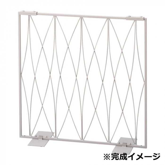 ペットゲート 60 オーバル ラテ 小型犬用 ゲート 柵 おしゃれ インテリア ペット用品 侵入防止 脱走防止 犬用 間仕切り 室内用 置くだけ 簡易ゲート スチール製 バリケード S23-0642 セトクラフト