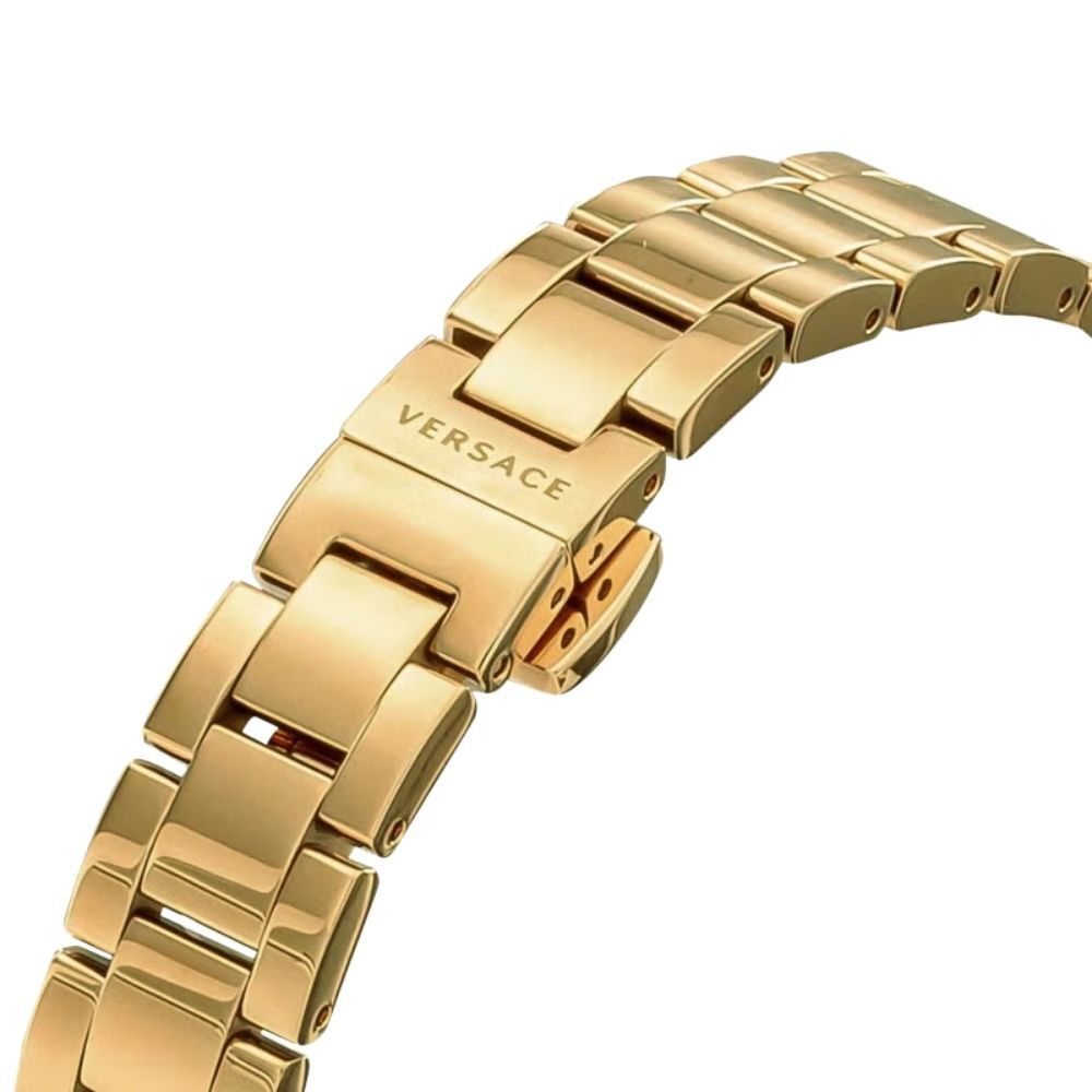 ヴェルサーチェ 腕時計 レディース イエローゴールド 34mm VERSACE PALAZZO パラッツォ 立体メデューサ スイス製 レディース腕時計 高級 ブランド おしゃれ かわいい プレゼント ギフト 成人 卒業 入学