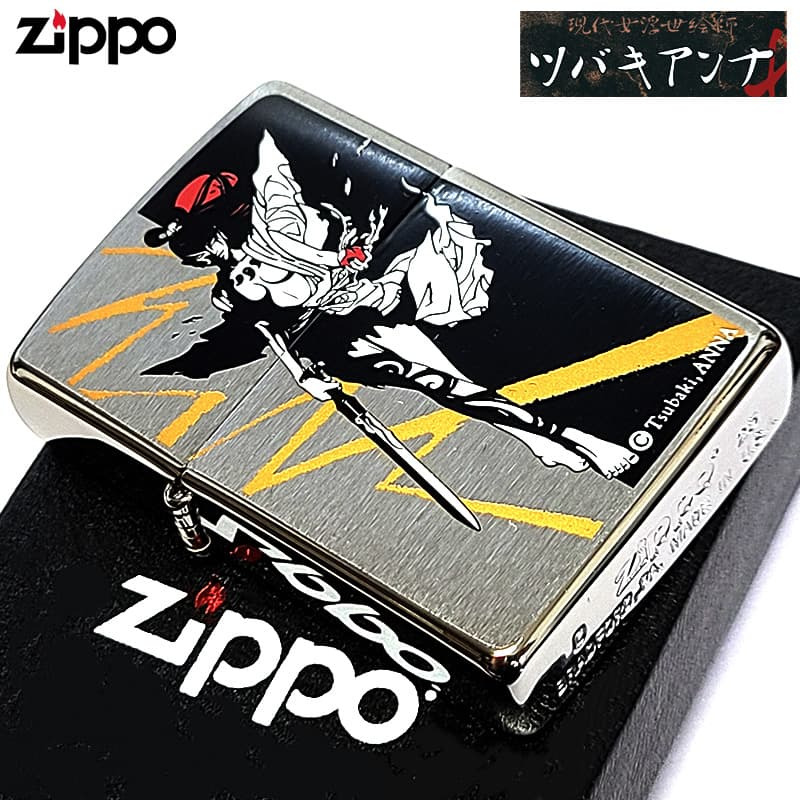 ZIPPO ライター ツバキアンナ イザナメタル Tsubaki ANNA The 4th Z. izanametal ジッポ アート シルバー カード付き かっこいい  レディース メンズ おしゃれ プレゼント ギフト