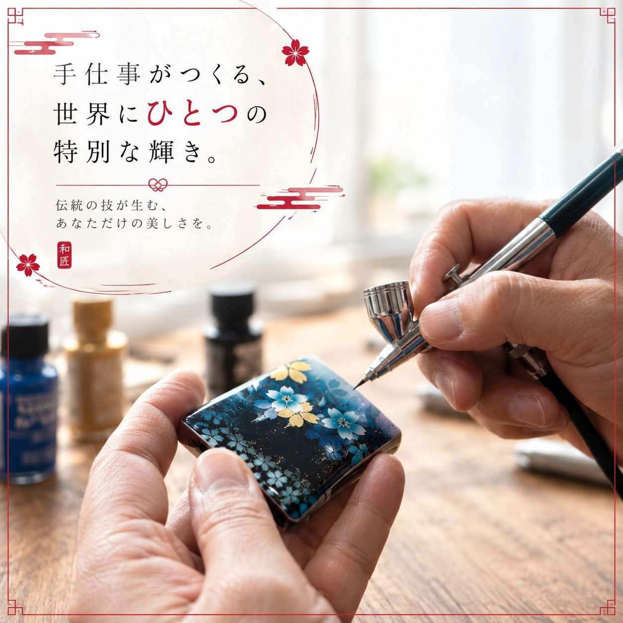 匠の技！和柄ペアMINTIAケース「個」ミンティア フリスク 名入れ 職人 手作り ハンドメイド 送料無料 伝統工芸 桜 和モダン 和風 和雑貨 ギフト プレゼント