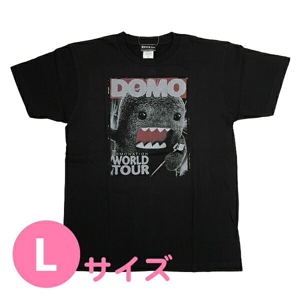 どーもくん WORLD TOUR Tシャツ(L) ブラック アパレル NHK