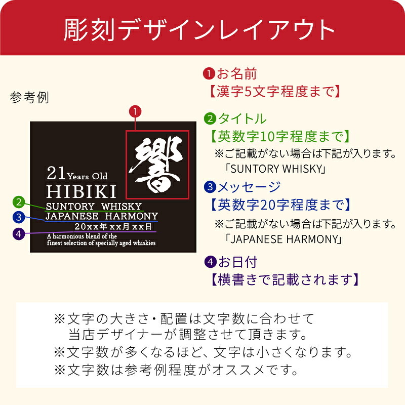 響 響21年 名入れ お酒 サントリー 700ml 43% ウイスキー 名前入り プレゼント ギフト 面白い センス 定年退職 還暦祝い 退職祝い 男性 女性 お祝い 古希 喜寿 傘寿 米寿 卒寿 白寿 百寿 敬老の日